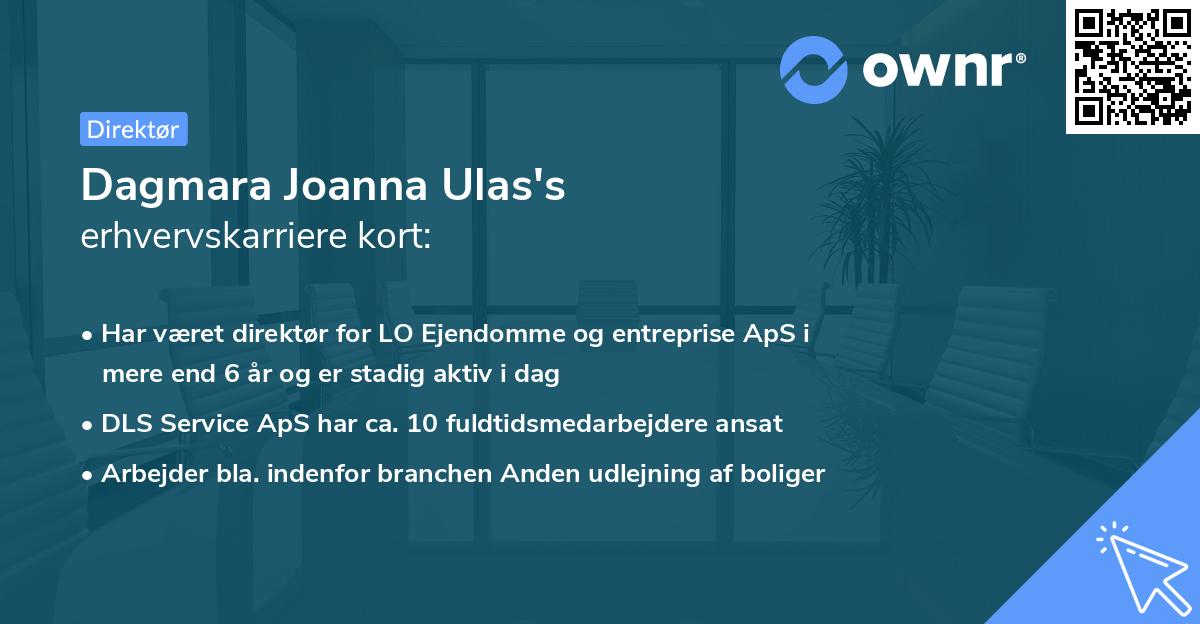 Dagmara Joanna Ulas's erhvervskarriere kort