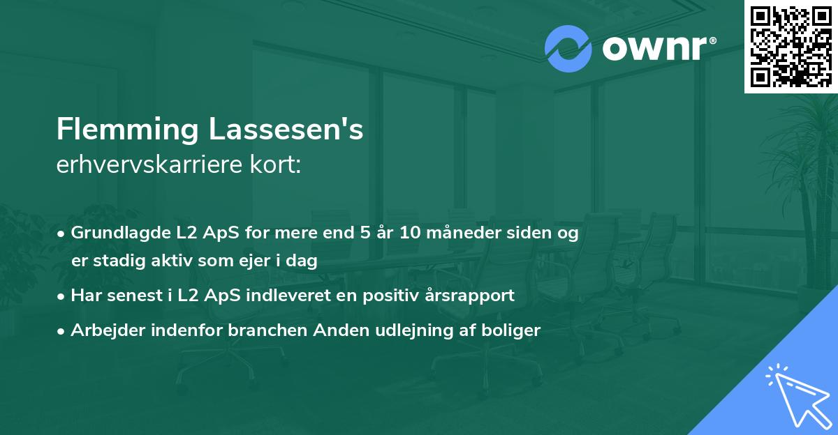 Flemming Lassesen's erhvervskarriere kort