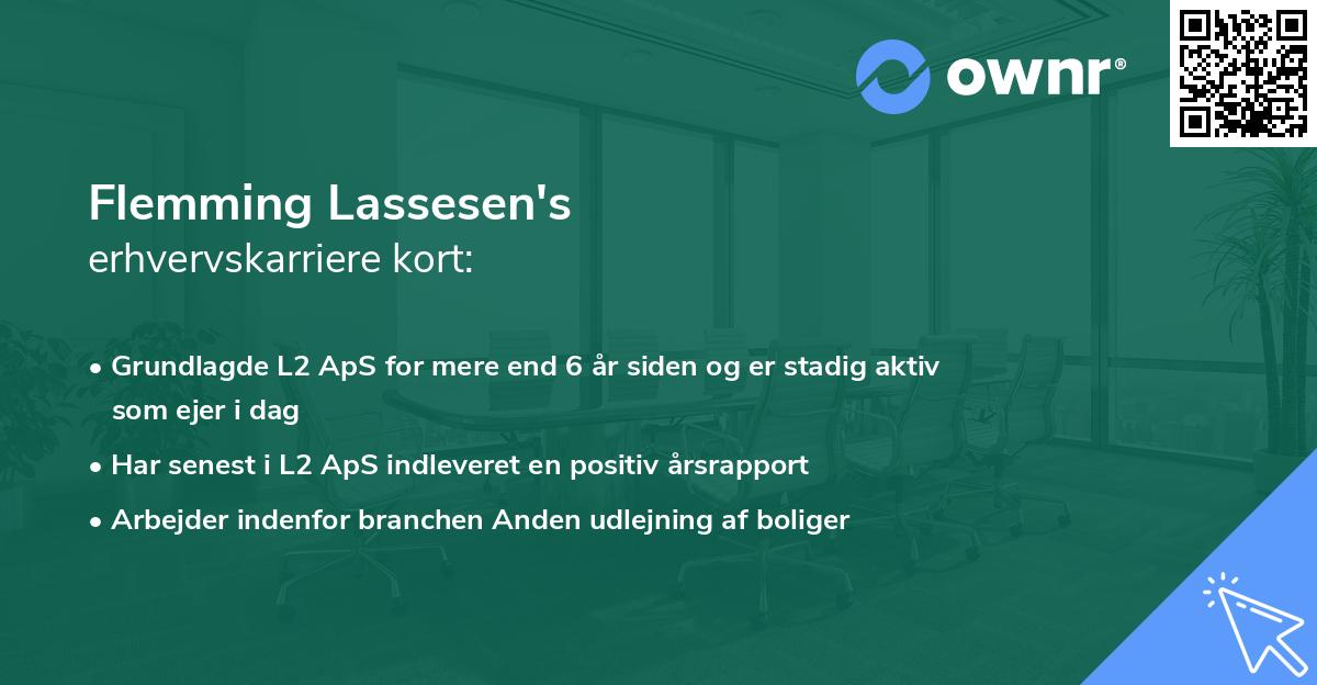 Flemming Lassesen's erhvervskarriere kort