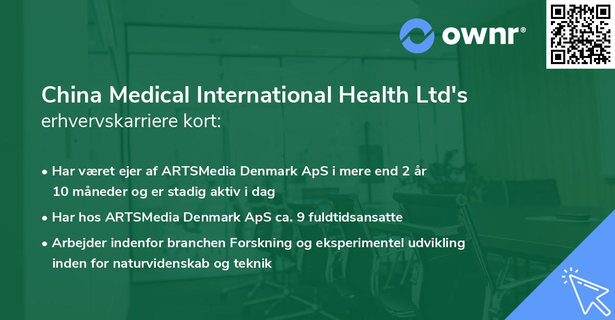 China Medical International Health Ltd's erhvervskarriere kort