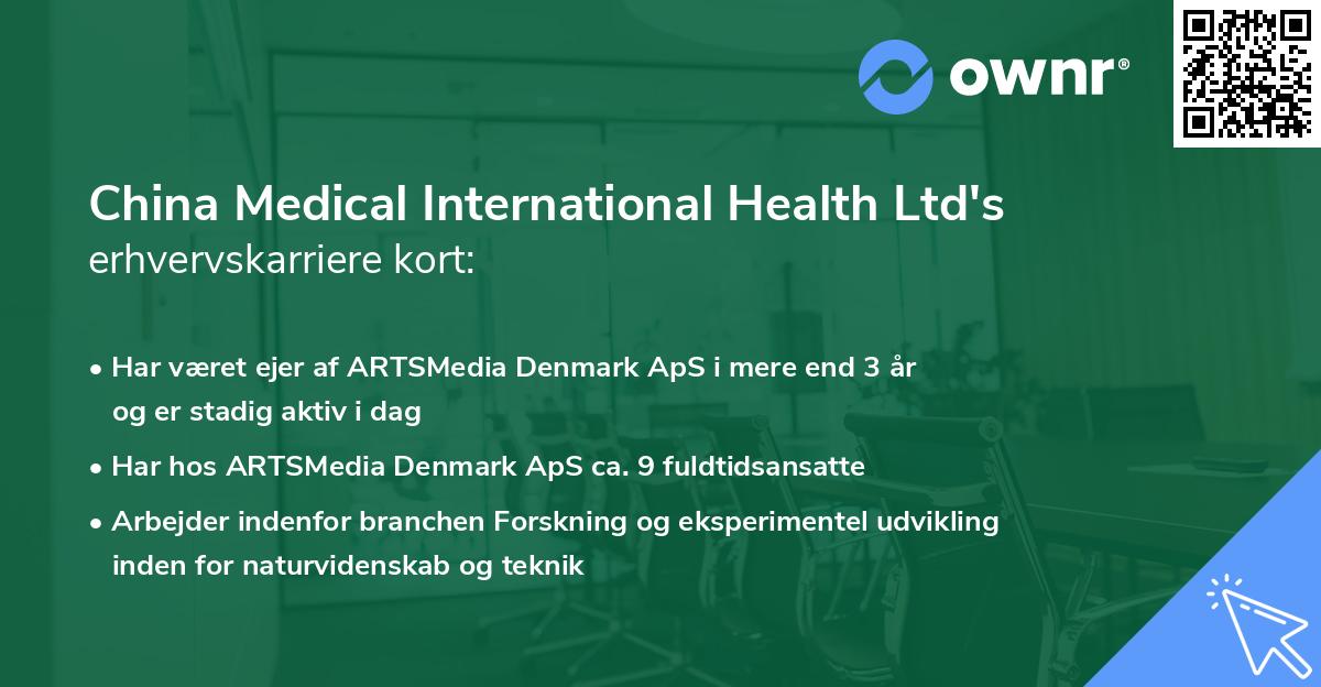 China Medical International Health Ltd's erhvervskarriere kort