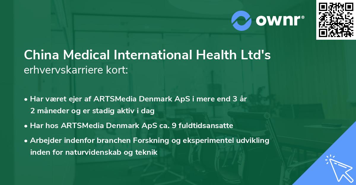 China Medical International Health Ltd's erhvervskarriere kort