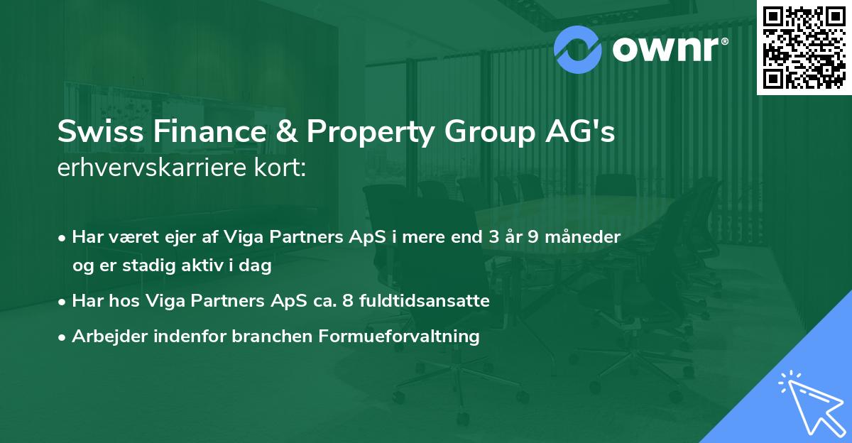 Swiss Finance & Property Group AG's erhvervskarriere kort