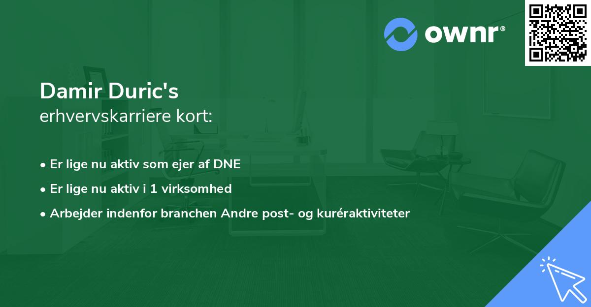 Damir Duric's erhvervskarriere kort