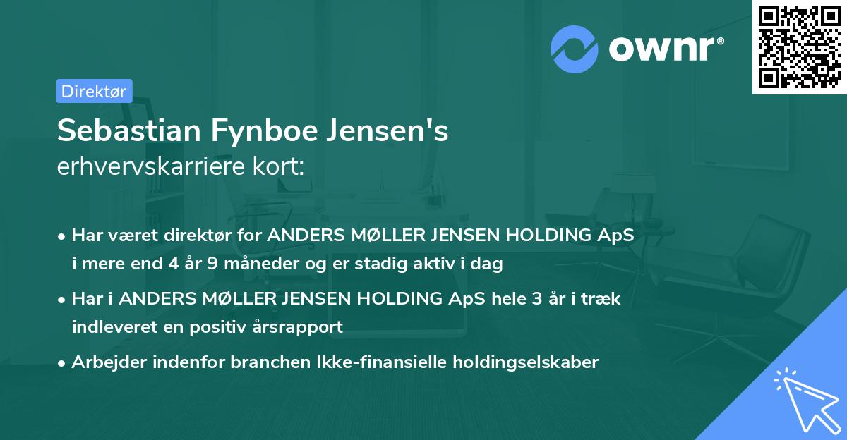Sebastian Fynboe Jensen's erhvervskarriere kort
