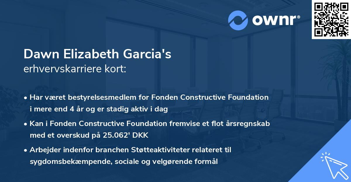 Dawn Elizabeth Garcia's erhvervskarriere kort