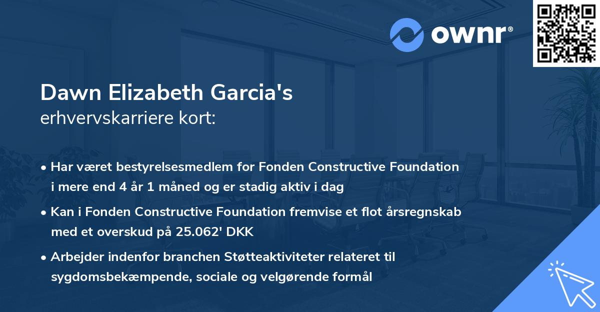 Dawn Elizabeth Garcia's erhvervskarriere kort