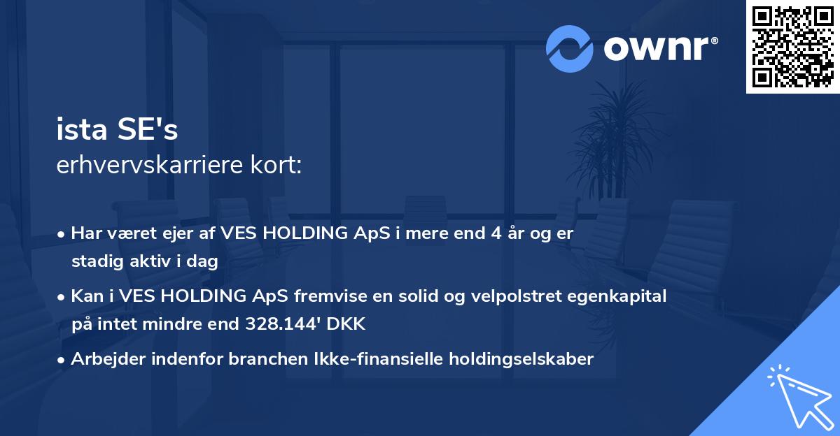 ista SE's erhvervskarriere kort