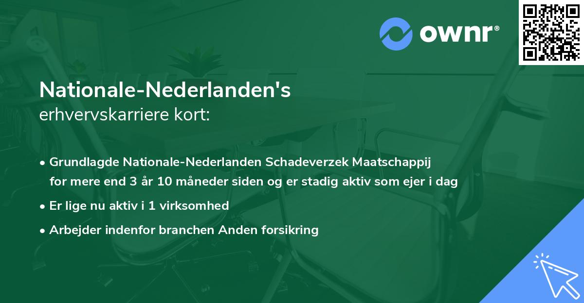 Nationale-Nederlanden's erhvervskarriere kort