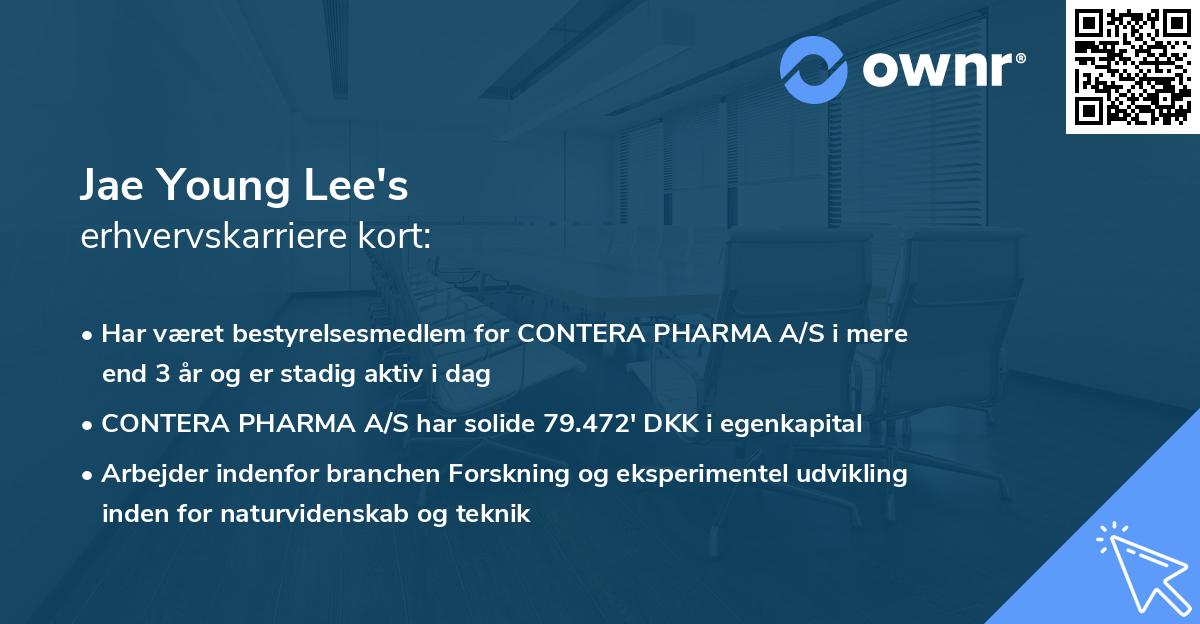 Jae Young Lee's erhvervskarriere kort