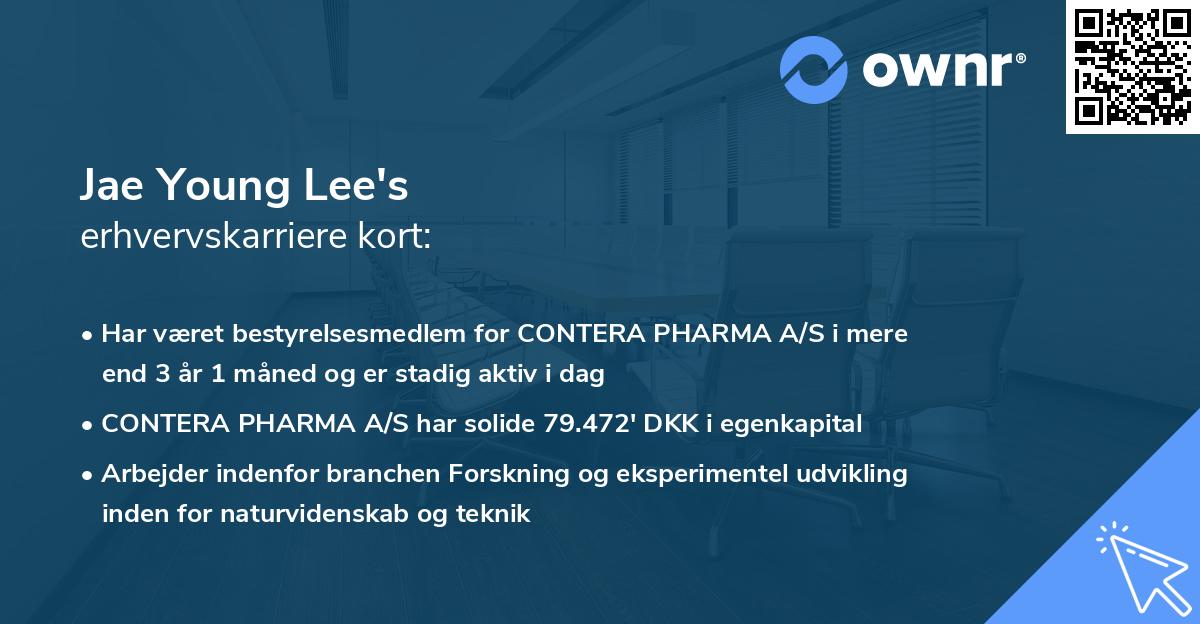Jae Young Lee's erhvervskarriere kort