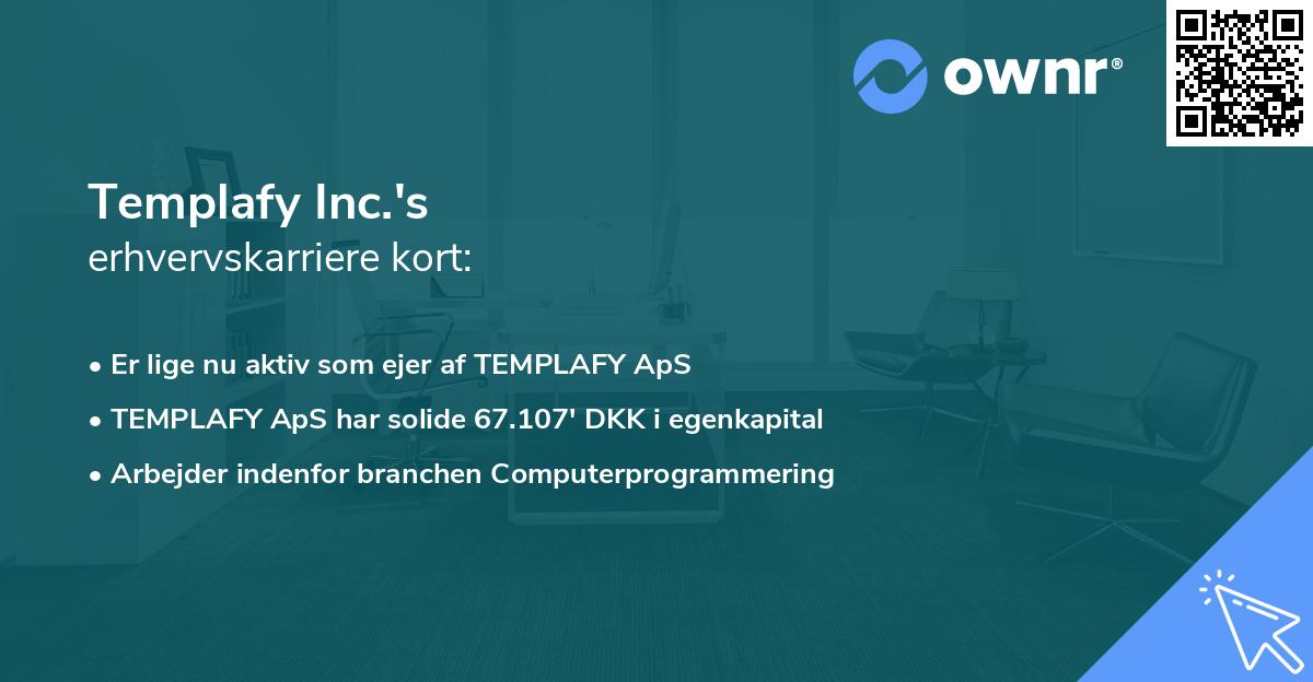 Templafy Inc.'s erhvervskarriere kort