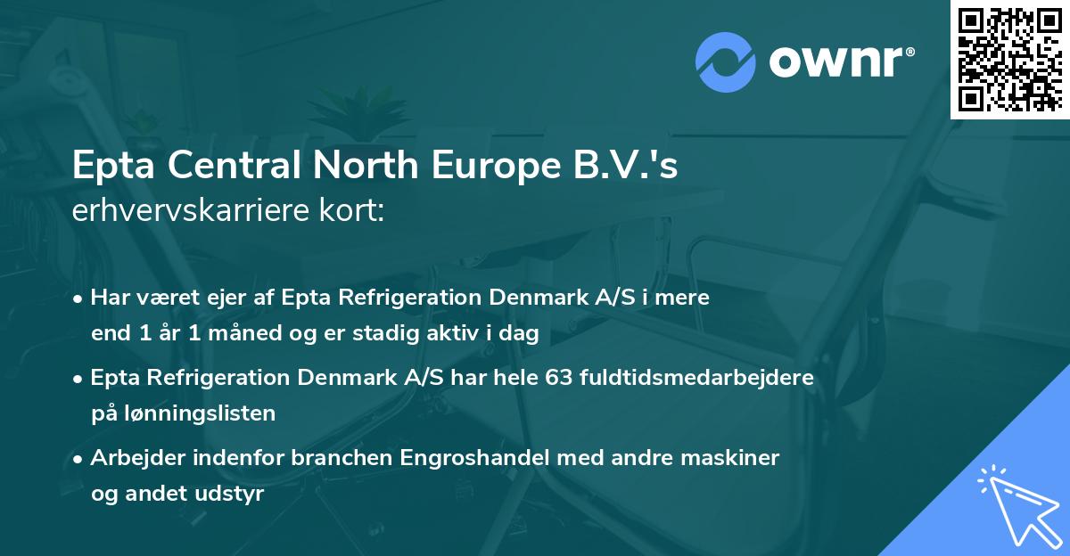 Epta Central North Europe B.V.'s erhvervskarriere kort