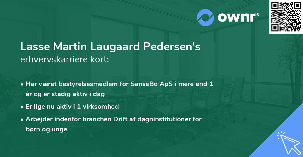 Lasse Martin Laugaard Pedersen's erhvervskarriere kort