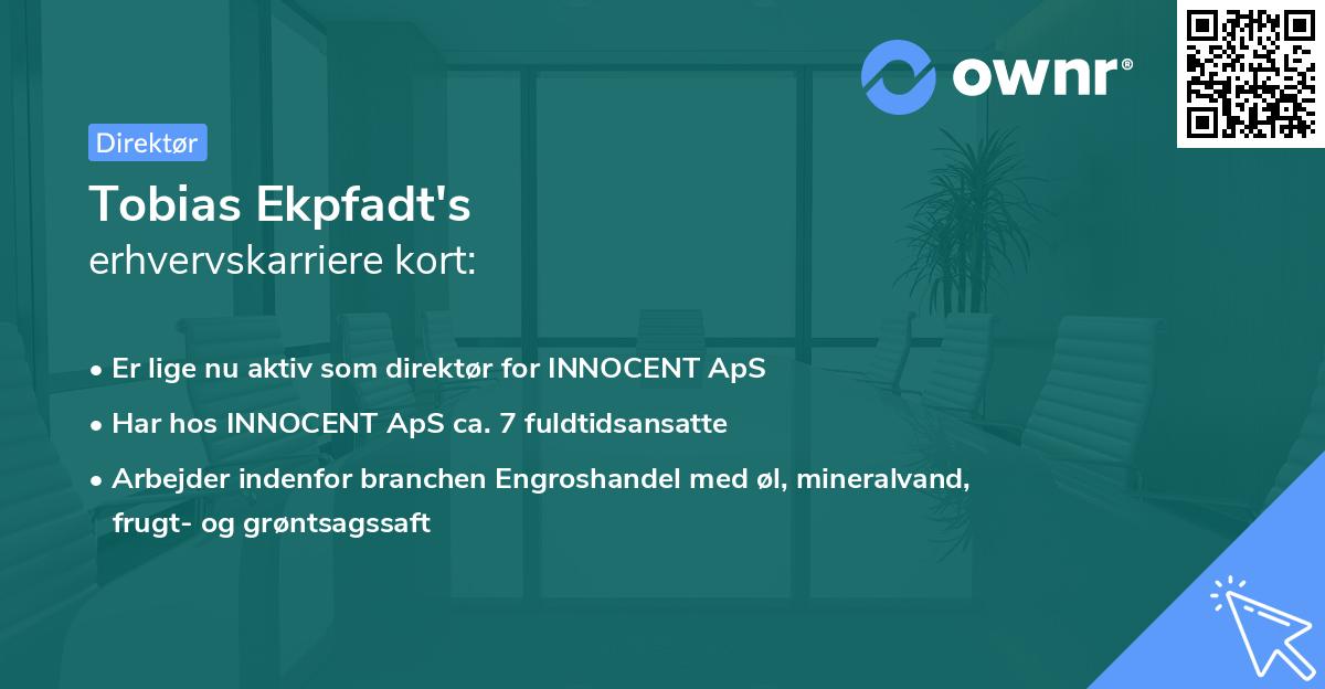 Tobias Ekpfadt's erhvervskarriere kort