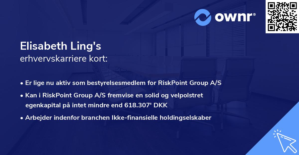 Elisabeth Ling's erhvervskarriere kort