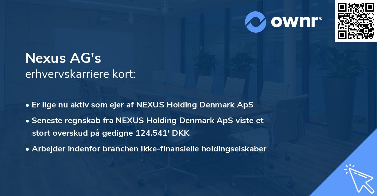 Nexus AG's erhvervskarriere kort