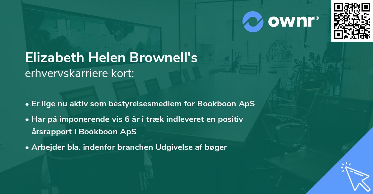 Elizabeth Helen Brownell's erhvervskarriere kort