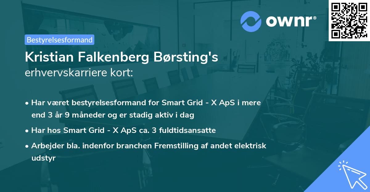 Kristian Falkenberg Børsting's erhvervskarriere kort