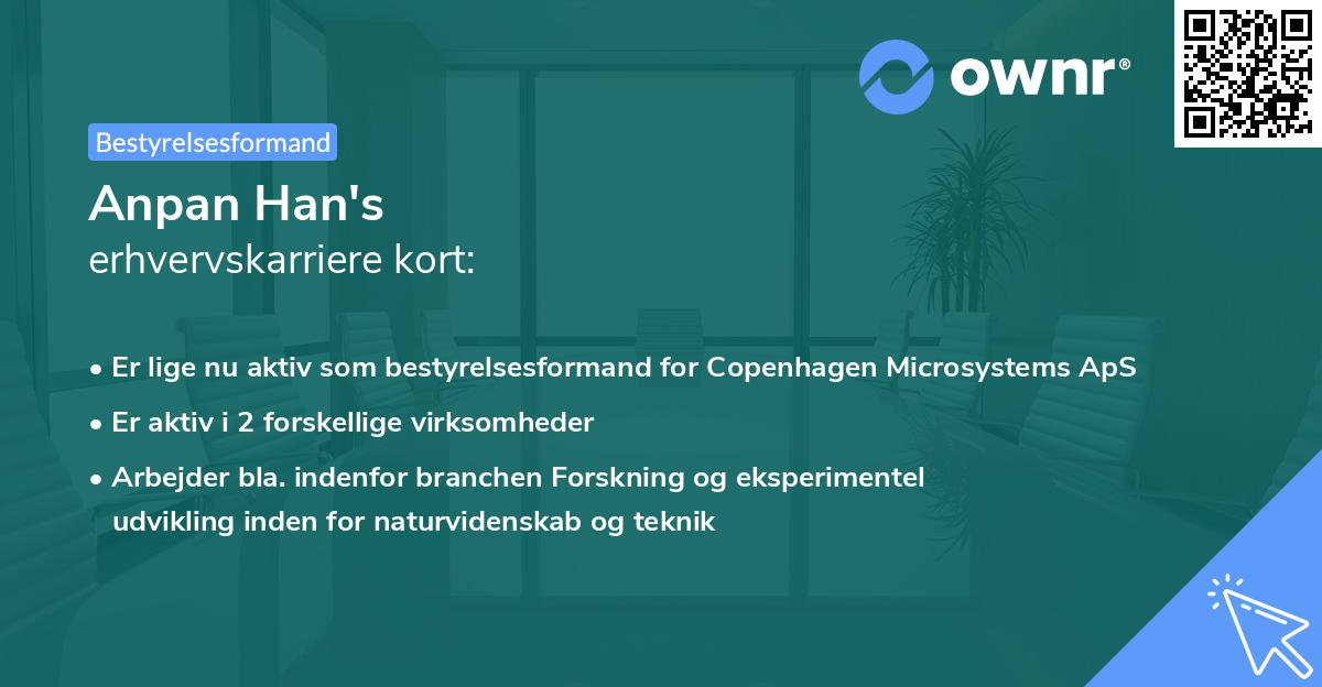 Anpan Han's erhvervskarriere kort