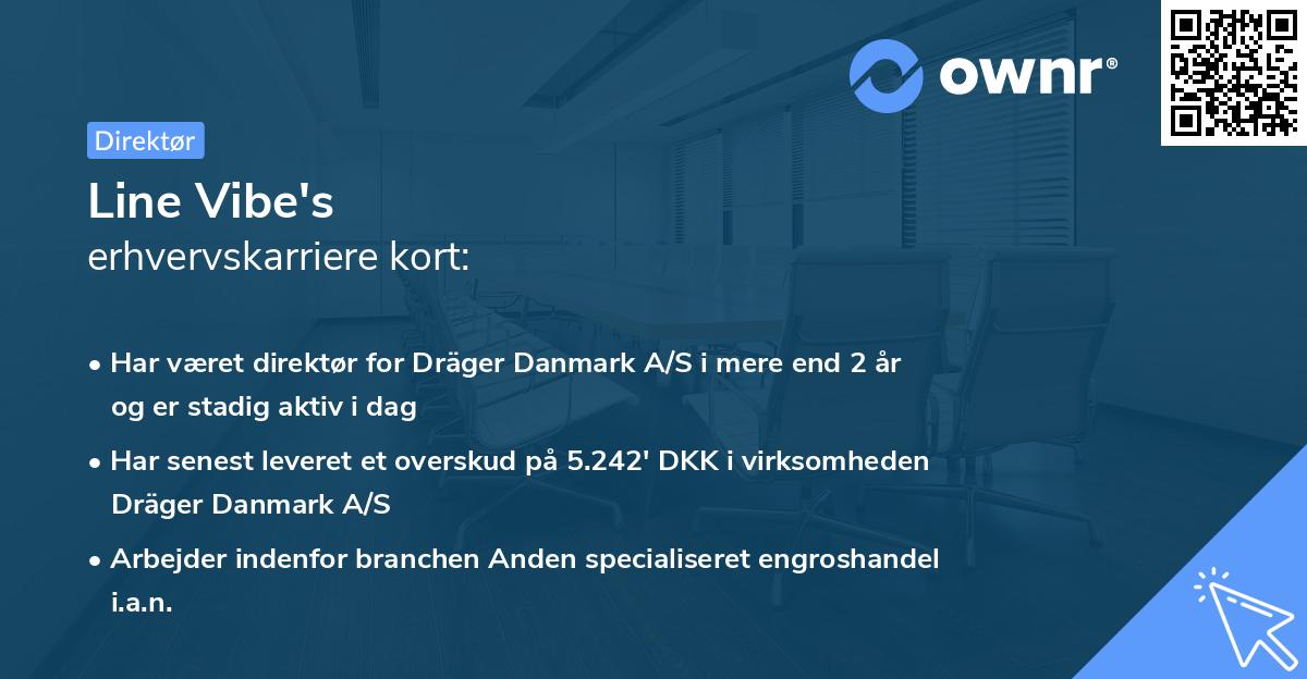 Line Vibe's erhvervskarriere kort