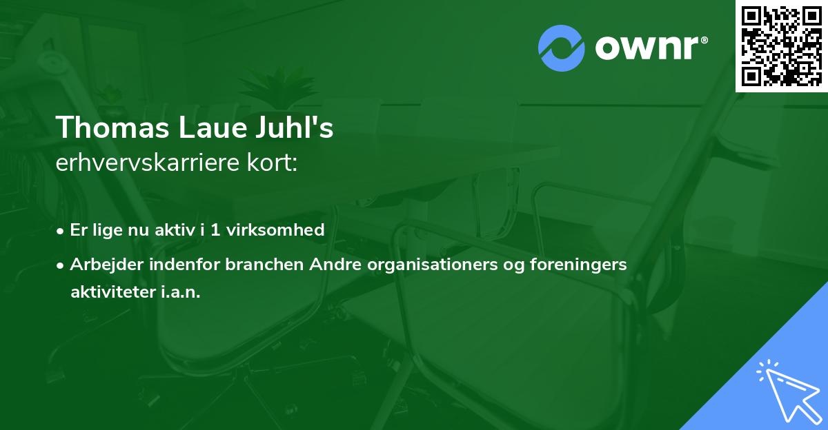 Thomas Laue Juhl's erhvervskarriere kort