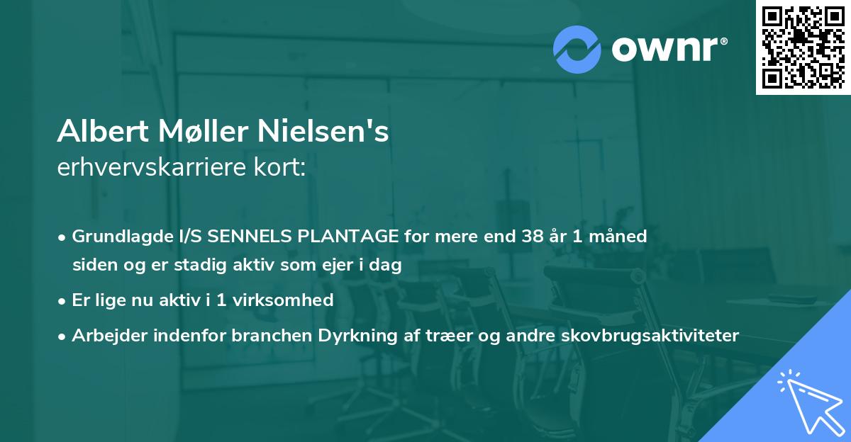 Albert Møller Nielsen's erhvervskarriere kort