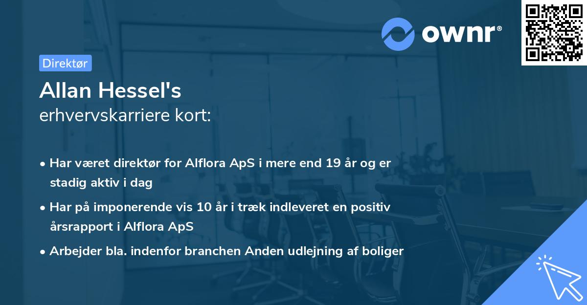 Allan Hessel's erhvervskarriere kort