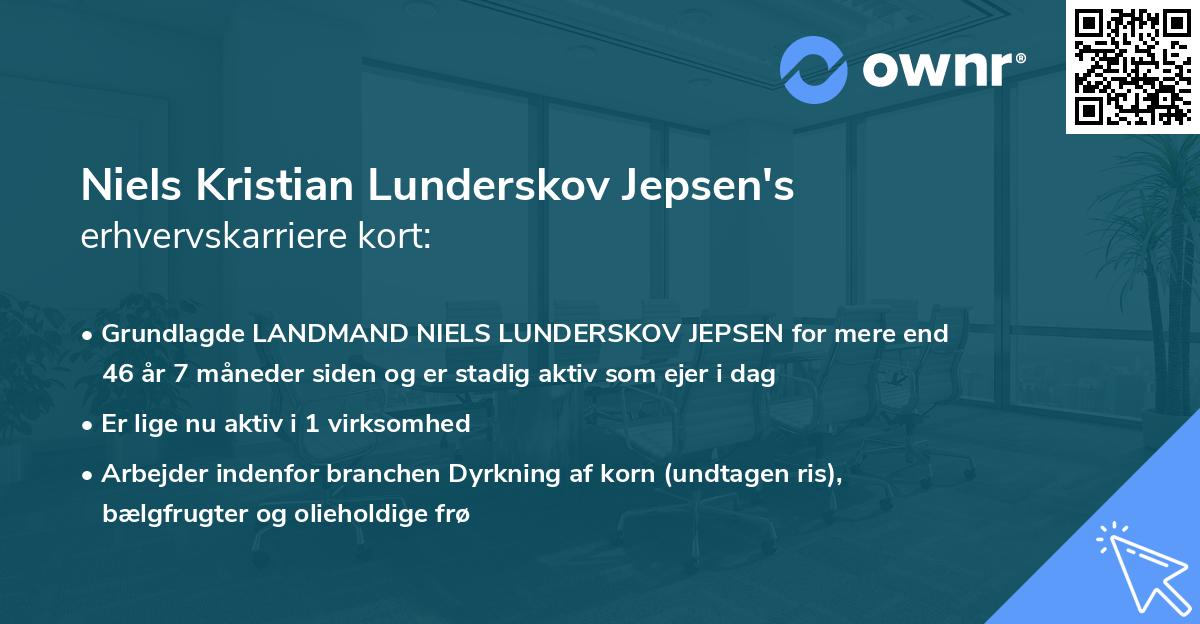 Niels Kristian Lunderskov Jepsen's erhvervskarriere kort
