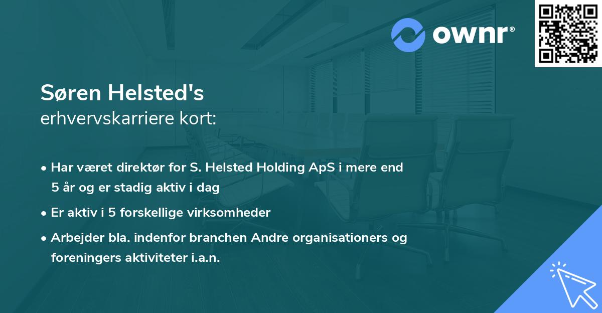 Søren Helsted's erhvervskarriere kort
