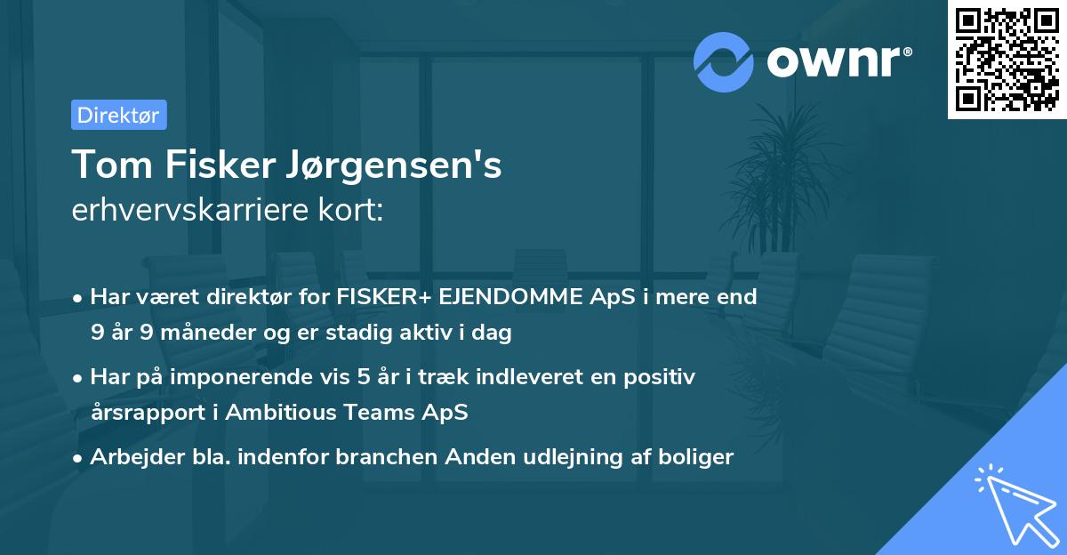 Tom Fisker Jørgensen's erhvervskarriere kort