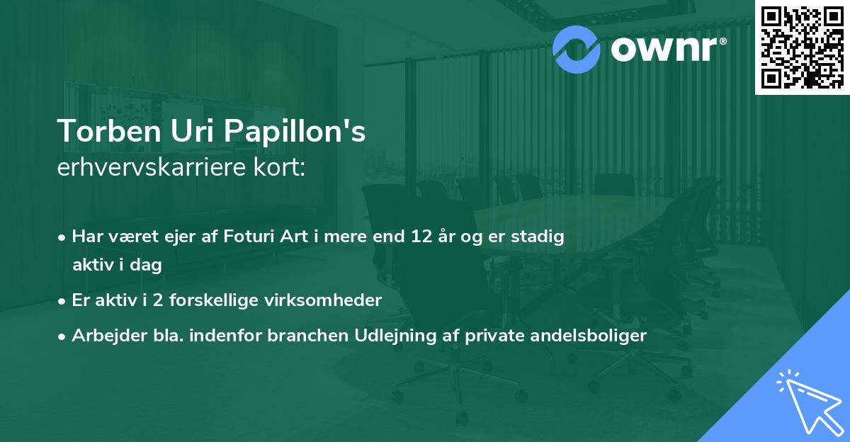 Torben Uri Papillon's erhvervskarriere kort