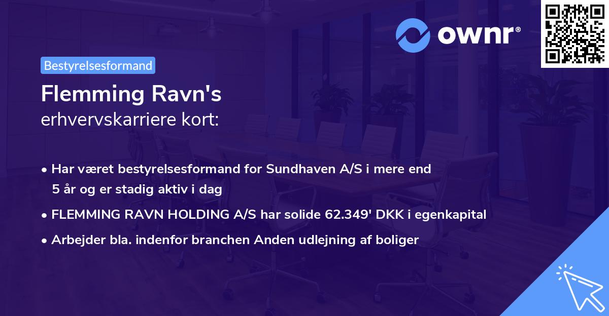Flemming Ravn's erhvervskarriere kort