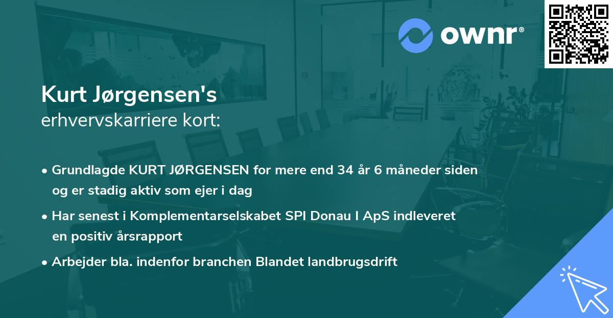 Kurt Jørgensen's erhvervskarriere kort