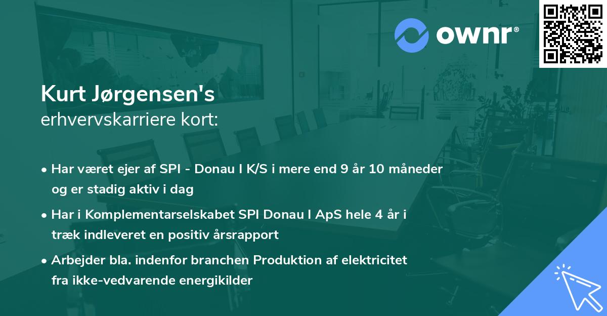 Kurt Jørgensen's erhvervskarriere kort