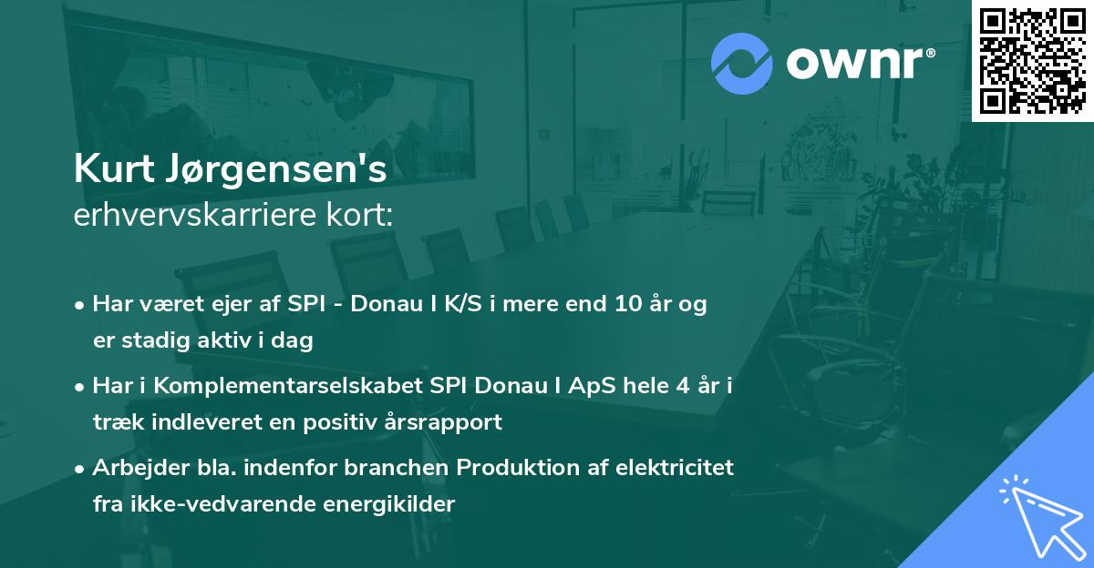 Kurt Jørgensen's erhvervskarriere kort