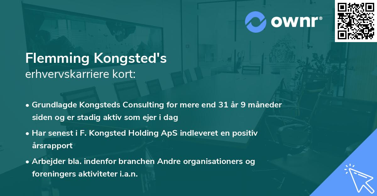 Flemming Kongsted's erhvervskarriere kort