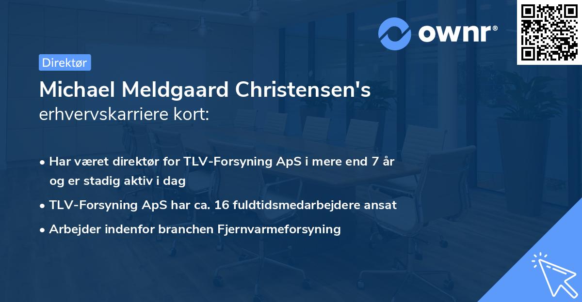 Michael Meldgaard Christensen's erhvervskarriere kort