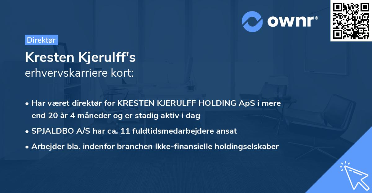 Kresten Kjerulff's erhvervskarriere kort