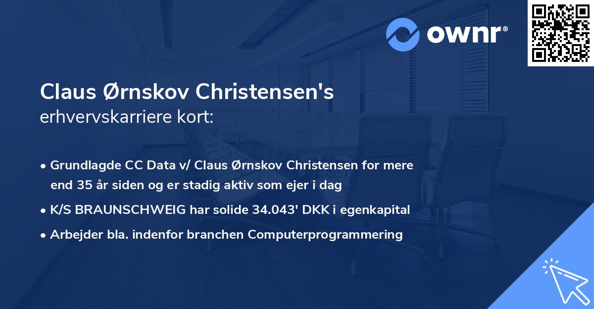 Claus Ørnskov Christensen's erhvervskarriere kort