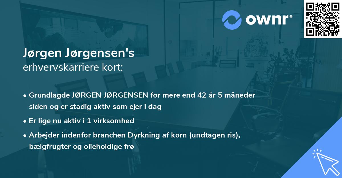 Jørgen Jørgensen's erhvervskarriere kort