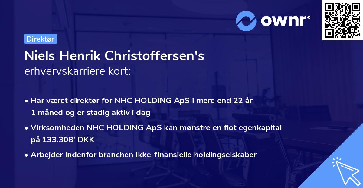 Niels Henrik Christoffersen's erhvervskarriere kort