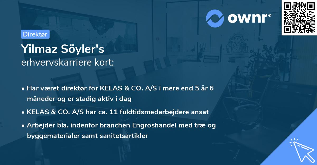 Yilmaz Söyler's erhvervskarriere kort