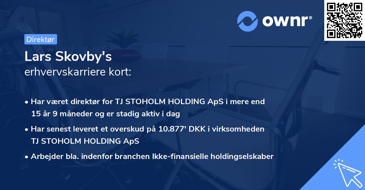 Lars Skovby's erhvervskarriere kort