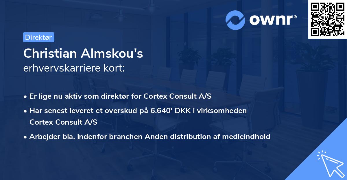 Christian Almskou's erhvervskarriere kort