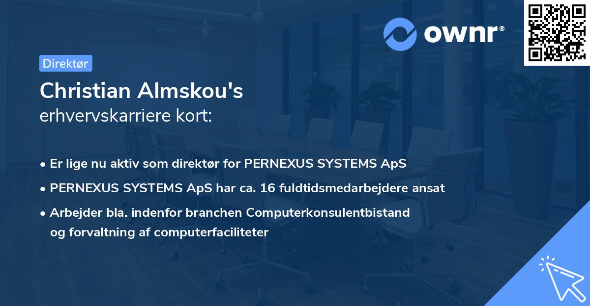 Christian Almskou's erhvervskarriere kort