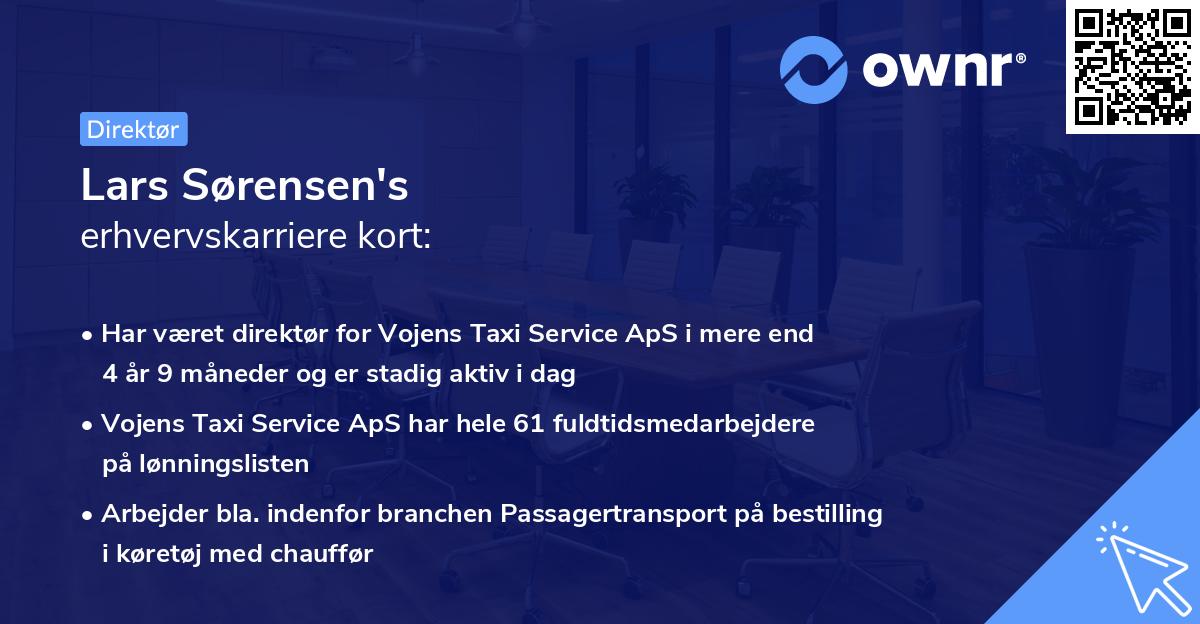 Lars Sørensen's erhvervskarriere kort