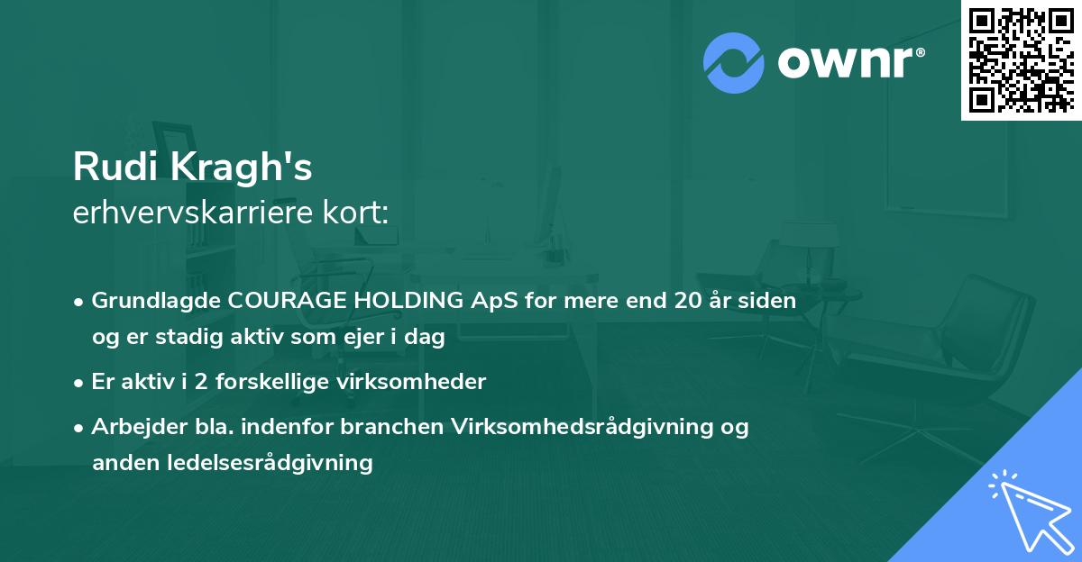 Rudi Kragh's erhvervskarriere kort