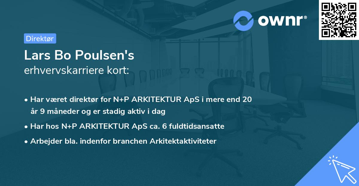 Lars Bo Poulsen's erhvervskarriere kort