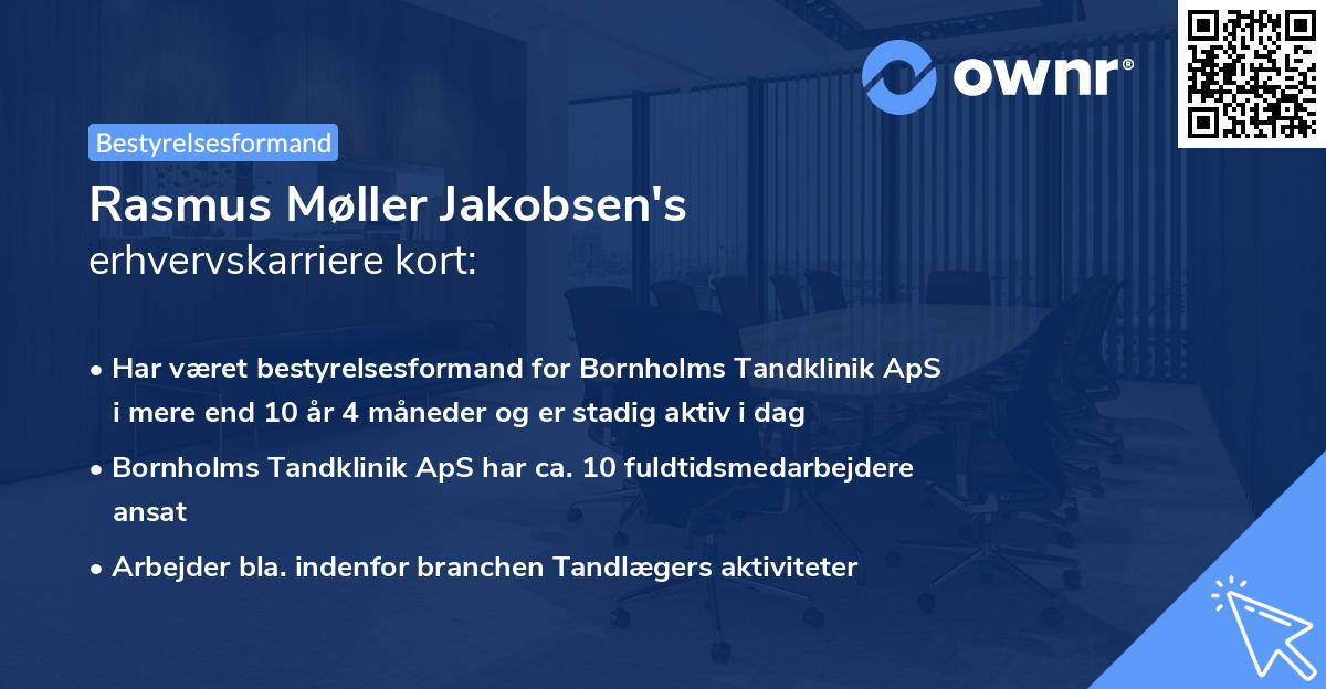 Rasmus Møller Jakobsen's erhvervskarriere kort
